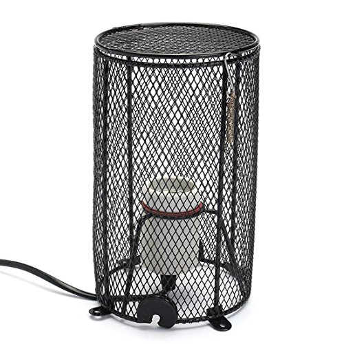Reptile Heating Lamp Holder Ceramic Light E27 Clamp Reflector Cylinder Black Tortoise Terrariums Amphibian Snake Chicken Brooder