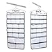 Hanging Closet Organizer 42 Pockets & Hanger stores Clothes, Stockings, Socks, Jewelry, Toiletries, Baby Nursery, Household & Children Accessories. Durable Dual-sided Closet Storage Saves Space