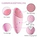LANDWIND Facial Cleansing Brush, Sonic Face Brush Deep Cleaning for All Skins Anti-Aging Silicone Facial Cleanser Daily Cleansing&Exfoliation Rechargeable Waterproof Vibrating Facial Massager Scrubber