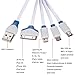 Vastar 2 Packs 4-in-1 USB Charging Cable Adapter, 3.3 Feet and 1 Feet Multiple Charging Cable Connector with Micro USB/Mini USB Ports for iPhone 6,5,4 and iPad 4,3,2,Air,Galaxy S4,S5,Nexus 5 and More