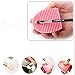 Cleaning MakeUp Washing Brush Silica Glove Scrubber Board Cosmetic Clean Tools (Pink)