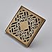 Rozin Antique Brass Bathroom Floor Drain