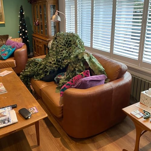 LOOGU Military Camouflage Net Large Size Perfect for Hunting, Shading, Camouflage Decoration, Parasol, Terrace Sun Protection