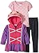 Nannette Little Girls' 3 Piece Knit Jacket Set with Pant and Pullover