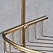 Rozin Dual-Tier Bathroom Kitchen Corner Shelf Shower Caddy Holder Antique Brass