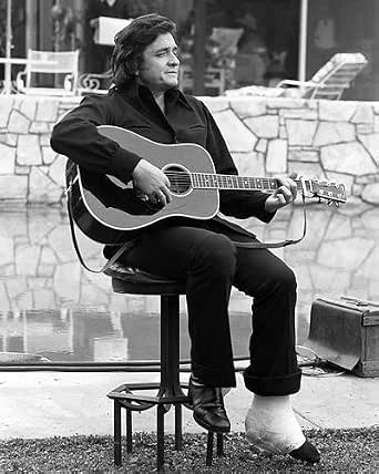 Johnny Cash 11x14 Promotional Photograph in black with