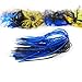 Croch 24 Bundles Silicone Jig Skirts DIY for Rubber Fishing Bass Jig Lures 50 Strands Fishing Bait Accessories