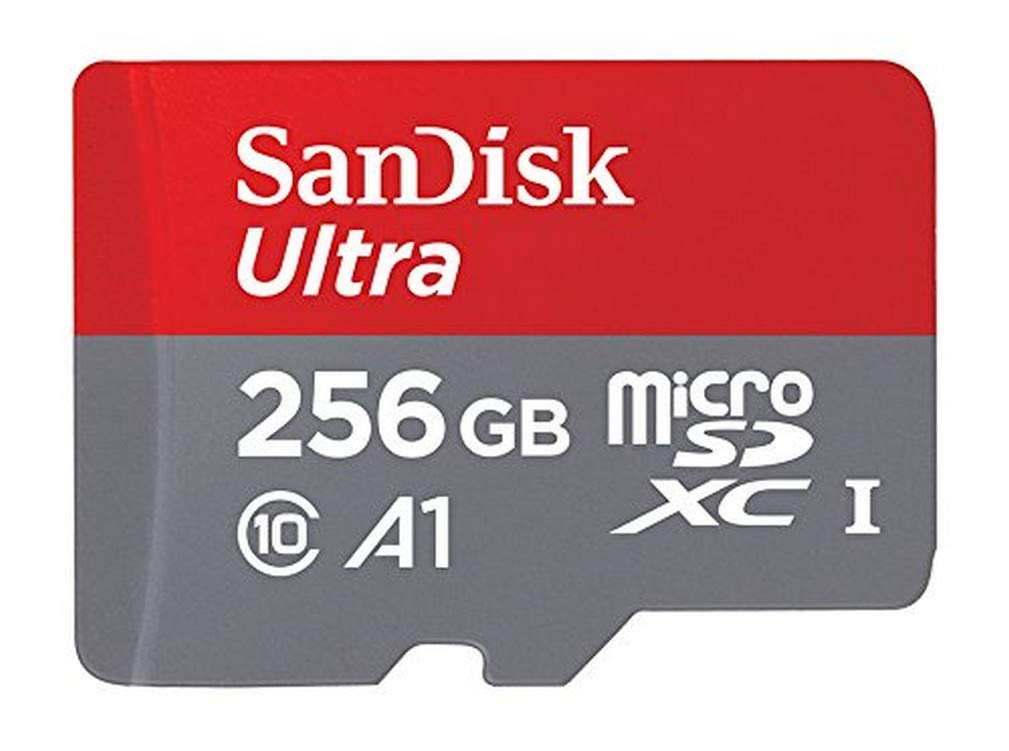 SanDisk Ultra 256GB microSDXC Memory Card + SD Adapter with A1 App Performance up to 95MB/s, Class 10, U1
