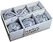 Sleetly Silver Jeweled Shatterproof Christmas Ball Ornaments, Set of 12, 3.15
