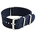 20mm Navy Blue Nylon Replacement Watch Strap with Free Installation Kit Including 4 Spring Bars and Removal Tool - [BWC]