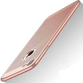 Heyqie Slim Fit iPhone 7 Breathable Cover, Ultra-Thin [Skin Touch Feel][Heat Dissipating] Anti-Fingerprint/Skid/Fade Protective Cooling PC Back Case Compatible with iPhone 7 4.7
