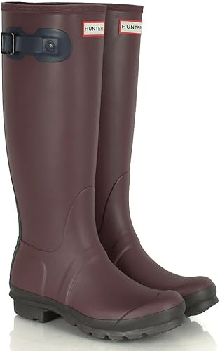 burgundy hunter boots