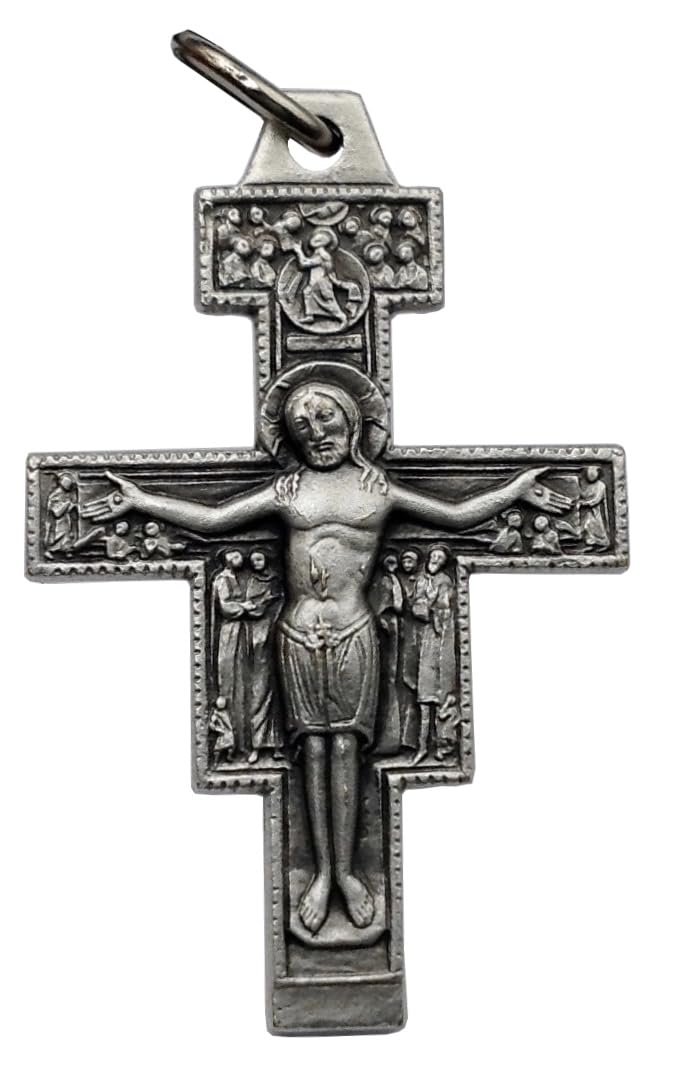 CRUCIFIX OF SAINT DAMIANO (FAITHFUL REPRODUCTION OF THE CRUCIFIX THAT SPOKE TO SAINT FRANCIS OF ASSISI) - 100% MADE IN ITALY