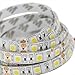 JOYLIT 24V LED Strip Lights White 6000-6500K 16.4ft/5M 5050 SMD 300LEDs IP65 Waterproof, Dimmable Self-Adhesive LED Tape Lighting for Kitchen Cabinets, Book Shelf, TV Bias Lighting Decoration