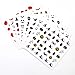 URATOT 16 Sheets Halloween Nail Decals Stickers Art Self-Adhesive Stickers for Halloween Party Nail Salon