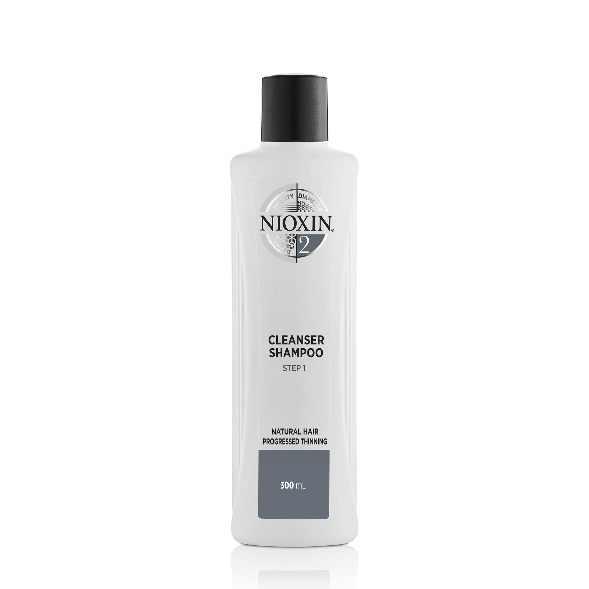 Nioxin 3-Part System, System 2 Natural Hair with Progressed Thinning, Hair Thickening Treatment, Scalp Therapy, Shampoo 300ml