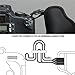 USA GEAR DualGRIP Professional Grip Camera Wrist Hand Strap with Neoprene Design and Metal Plate - Compatible with Canon, Fujifilm, Nikon, Sony, and more DSLR, Mirrorless, Point & Shoot Camera (Black)