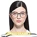 Cyxus Blue Light Filter Lightweight TR90 Glasses for Computer Use, Anti Eye Strain Headache Video Eyewear (Vintage Black Frame)