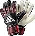 adidas Performance ACE Fingersave Junior Goalie Gloves, Black/FCB True Red/White, Size 6