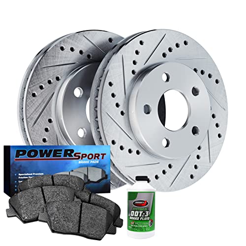 Power Sport Rear Brakes and Rotors Kit |Rear Brake Pads| Brake Rotors and Pads|…
