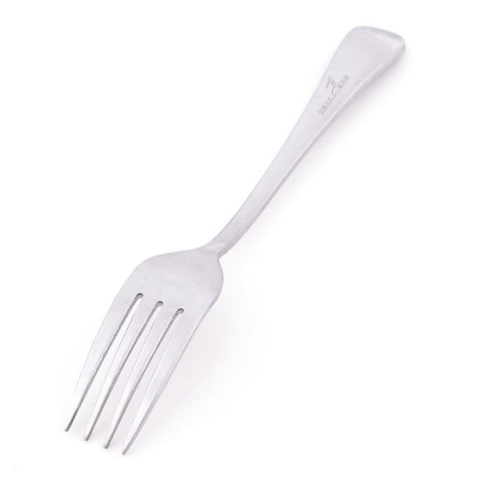 Amazon.com | eDealMax Hong Han autorizado partido del acero inoxidable de la fruta Postre Cena Pie sirviendo ensalada Tenedor tono de plata: Flatware