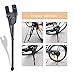 Kickstand for 12 14 16 18 inch Kid's Bike Kids Bicycle Sturdy Bike Stand Carbon Steel Rear Wheel Holder Black Easy Assembly for RoyalBaby Strider Kid's Bicycles Girls or Boys, Stainless Steel Black