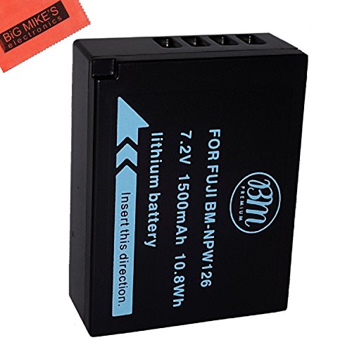 BM Premium NP-W126S Battery for Fujifilm FinePix X-H1, X-A5, X-A10, X100F, X-T10, X-T20, X-Pro1, X-Pro2, 33EXR, HS35EXR, HS50EXR, X-A1, X-A2, X-A3, X-E1, X-E2, X-E2S, 1 X-M1, X-T1, X-T2 Digital Camera