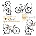 Vertical Bike Stand, Indoor Bike Rack - Fits Nearly All Bikes & Frees 4 Feet of Floor Space