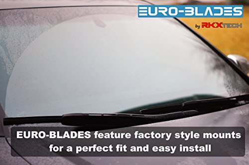EURO-BLADES for Audi B7 A4, C5 A6 Windshield Wiper Blade Set Of 2 22" +22" blades 2002-2008