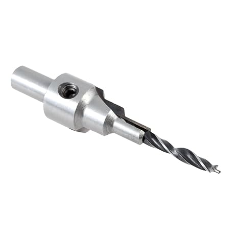 Generic 2pcs/Set 2 Flute Countersink Drill Bit Set with Quick Change Hex Shank Awesome Woodworking Chamfer Size 4/6mm & 5/7mm