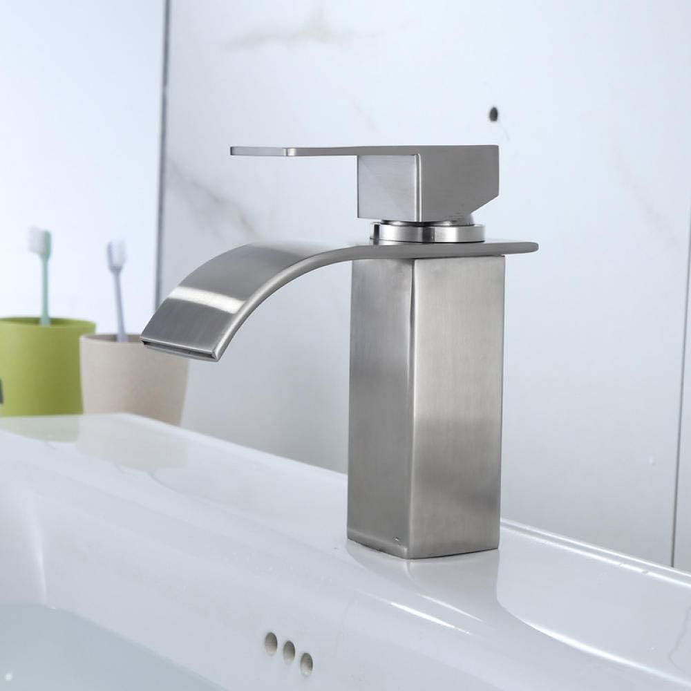Amazoncom Lhk Kitchen Sink Faucet Basin Mixer Tap Bathroom Faucets With Us Fitting Single Handle Creative Ordinary Faucet 304 Stainless Steel Basin Faucet Hot And Cold Water Mixing Valve Drawing Single Hole Amazoncom Lhk Kitchen Sink Faucet Basin Mixer Tap Bathroom Faucets With Us Fitting Single Handle Creative Ordinary Faucet 304 Stainless Steel Basin Faucet Hot And Cold Water Mixing Valve Drawing Single Hole