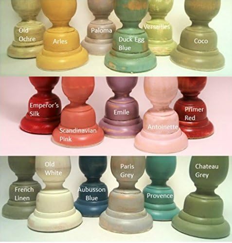 Hand-painted Distressed Wood Candlesticks Pair (Two) Rustic Shabby Chic (9", Paris Grey)