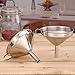 5.5-Inch Stainless Steel Large Funnel with Detachable Strainer/Filter for Cooking Oil and Transmission Liquid and Powder, Food Grade Metal Kitchen Funnels