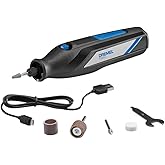 Dremel 7350 4V Cordless Rotary Tool Kit with 5 Accessories and USB-C Rechargeable Battery - Single Speed for Carving, Engravi
