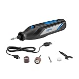 Dremel 7350 4V Cordless Rotary Tool Kit with 5 Accessories and USB-C Rechargeable Battery - Single Speed for Carving, Engraving, Sanding and Cleaning