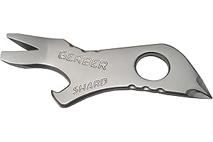 Gerber Gear Shard 7-in-1 Keychain Bottle Opener Multitool with Screwdriver, Gifts for Dad, Fathers and Men from Daughter, Wife or Son - Silver