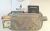 BUZZLOCK Money Belts For Travel & Passport Holder w/ RFID Blocking For Women and Men
