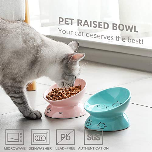 angled cat bowl