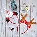 Aneco 6 Pack Christmas Santa Headbands Reindeer Antlers Headband Snowman Costume Hair Hoop for Christmas Holiday Party