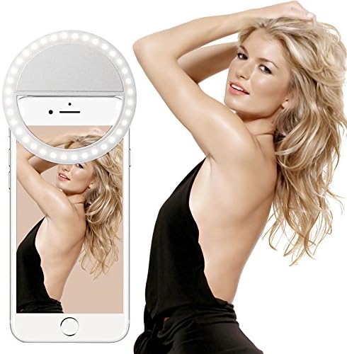 Selfie Ring Light,Yihongda Clip On Selfie Ring Light for Phone Camera USB Rechargeable LED Selfie Light Phone Light Selfie Ring for iPhone,iPad,Sumsung Galaxy,Sony, Motorola,Any Smart Phones,Video