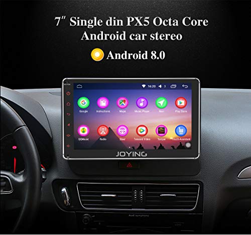 JOYING Car Stereo 7" Android 8.0 4GB RAM 32GB ROM Octa Core Single Din with Zlink & Android Auto Fast Boot Video Out