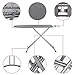 Fiudx 48x15‘’ Home Ironing Board 4 Leg Foldable Adjustable Board Ironing Boards