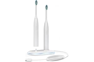 Galvanox Dual Toothbrush Charger for Philips Sonicare Electric Toothbrushes - Replacement for HX6100 Works with Protective Cl