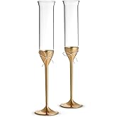 Vera Wang for Wedgwood Love Knots Gold Toasting Flute Pair