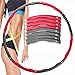 OPLIY Hula Hoop,Weighted Exercise Hula Hoop-2.2 lb for Women Kids, Adjustable 8 Detachable Sections Weight Loss Fitness Hula Hoop for Exercise Workout