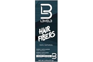 L3VEL3 Hair Fibers - Blends Seamlessly - Made with Cotton Extract - Adheres to all Hair Types - Suitable for Men and Women - 