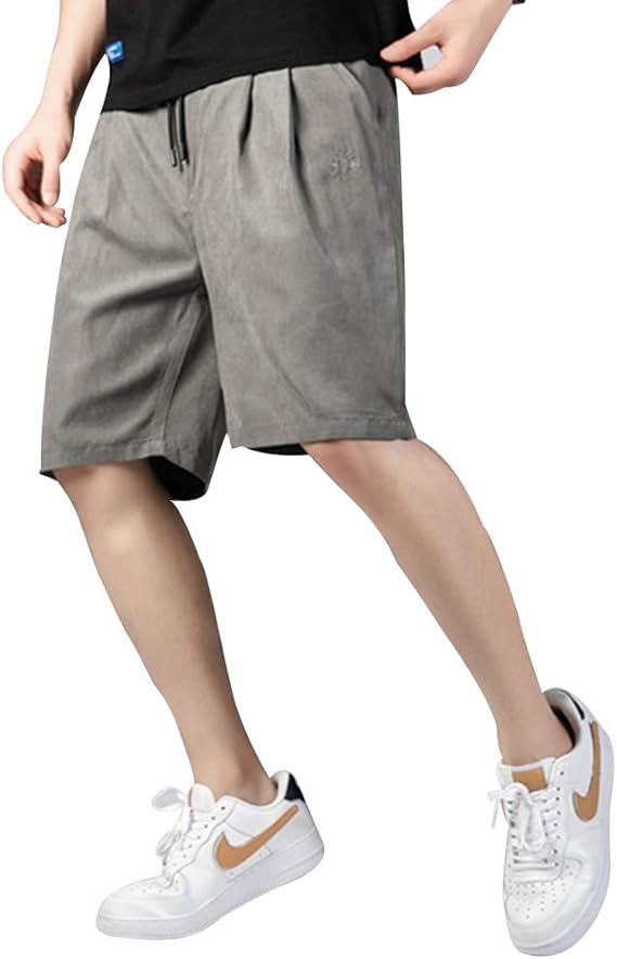 Amazon ハーフパンツ メンズ 大きいサイズ ショートパンツ 大きめ 短パン 5分丈 半パンツ ゆったり ワイドパンツ 夏 無地 カジュアル 半ズボン おしゃれ 深灰 2xl ショートパンツ 通販