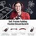Fetta Wired On Ear Headphones with 3.5mm Audio Cable Wireless Stereo Bluetooth Headphones with Mic Protable Headsets Earphones for Smartphones,PC,Laptop,MP3 Player and More (Red)thumb 2