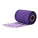 Adeeing 6 Inch x 25 Yards Vintage Lace Roll Floral Lace Ribbon for Tutu Skirt Fabric Table Runner Chair Sash DIY Wedding Party Bridal Shower Decorations Gift Bow Craft Dark Purple