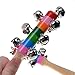 BCP 2 Pcs Rainbow Baby Child Educational Toy Handle Wooden Bells Stick Shaker Rattles